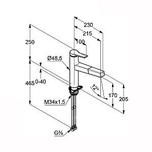 Robinet bucatarie Kludi Zenta (389810575)