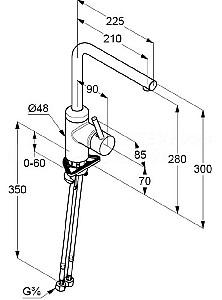Robinet bucatarie Kludi L-ine DN 10 (428143977)