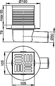 Rigola de dus Alcaplast APV31