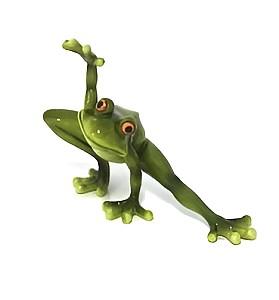 Decor pentru gradina Figuren Discounter Broasca ghemuita