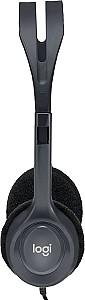 Casti Logitech Stereo Headset H111 Black - One Plug