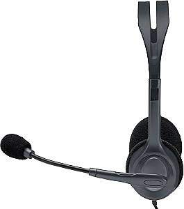 Casti Logitech Stereo Headset H111 Black - One Plug