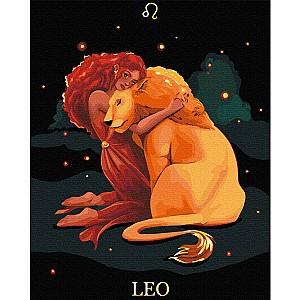 Tablou pe numere BrushMe Leu 40x50 BSB0042FC