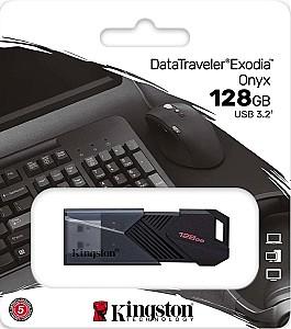 Stick memorie usb Kingston 128GB DataTraveler Exodia Onyx Black