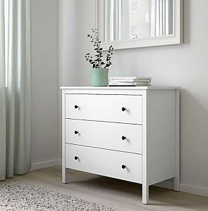 Comoda IKEA Koppang 3 sertare 90x83 Alb