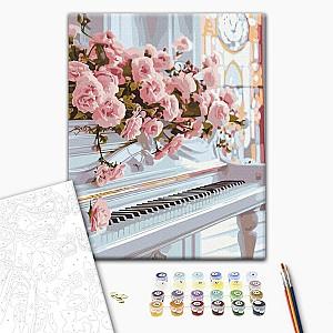 Tablou pe numere BrushMe Pian romantic (fără cutie)