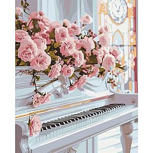 Tablou pe numere BrushMe Pian romantic (fără cutie)