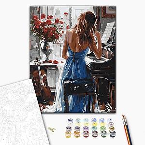 Tablou pe numere BrushMe Moment melodic (fără cutie)