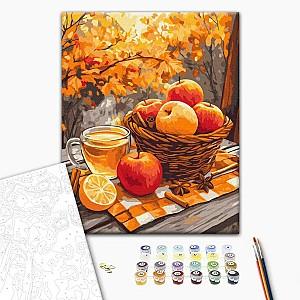 Tablou pe numere BrushMe Mere cu scorțișoară (fără cutie)