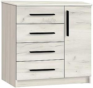 Comoda Modern Kenon 4+1S Stejar Craft Alb
