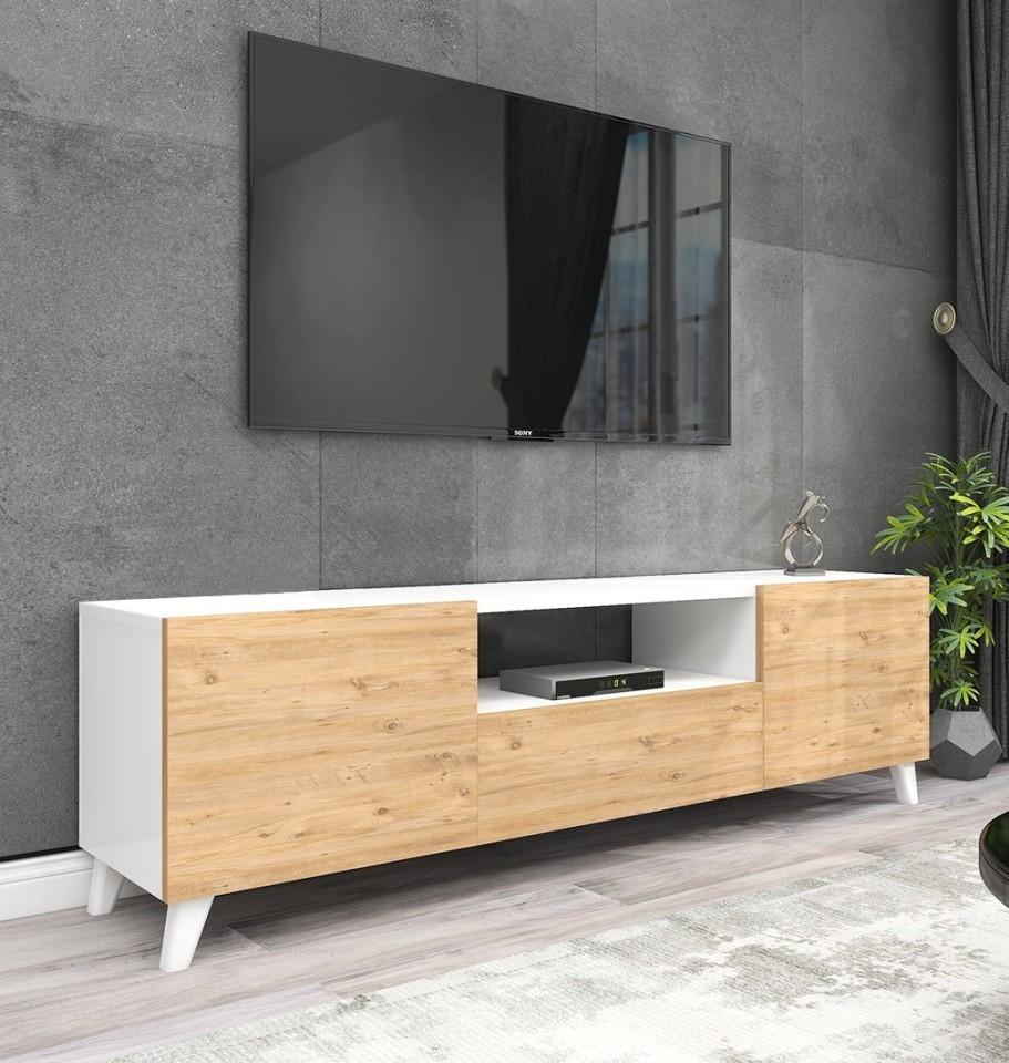Tumba pentru televizor Fabulous 46x140 (White/Pine)