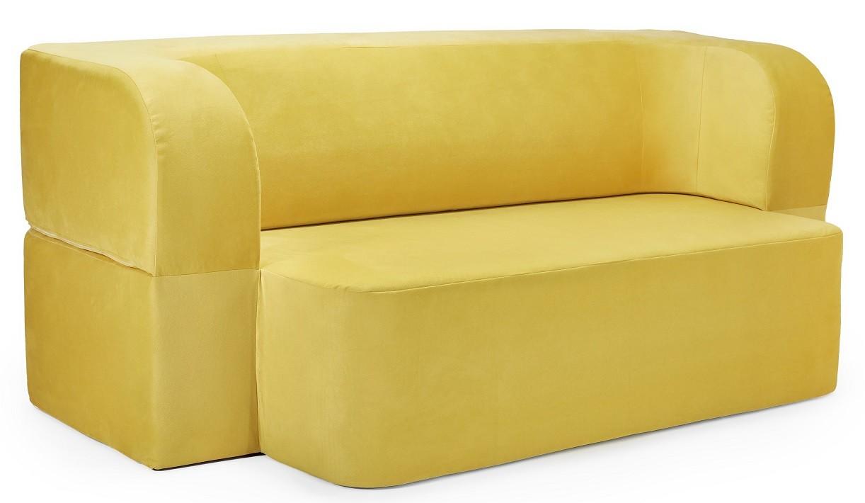 Canapea transformabila Edka Meteor 200x140x40 M101 Galben Ocru