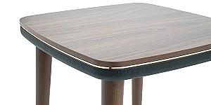 Masuta de cafea, reviste Dogtas DIAMOND 50x50cm Nuc (Maro)/Negru