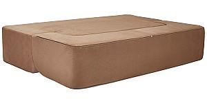 Canapea transformabila Edka Meteor 200x140x40 M26 Cafeniu Nisipiu