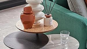 Masuta de cafea, reviste Dogtas AGNES Stejar (Bej)