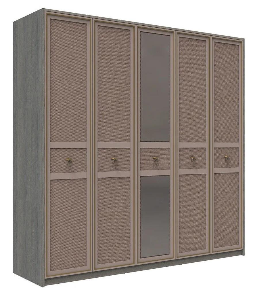 Dulap Dogtas HECTOR Stejar antracit/Gri/Auriu