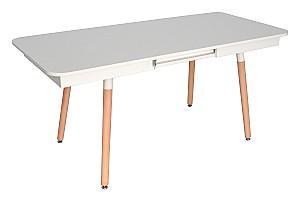 Set de masa si scaune Evelin DT 432-1R Wo + 6 scaune LC-618 Wo/Light Beige 8