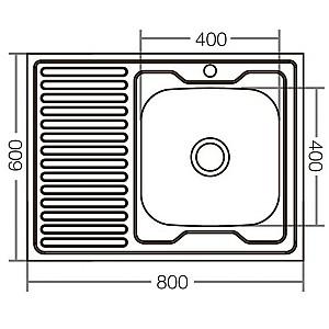 Chiuveta de bucatarie MIXXUS Z8060R-06-160E