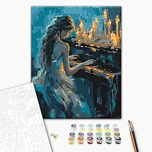 Tablou pe numere BrushMe Pianista (în cutie)