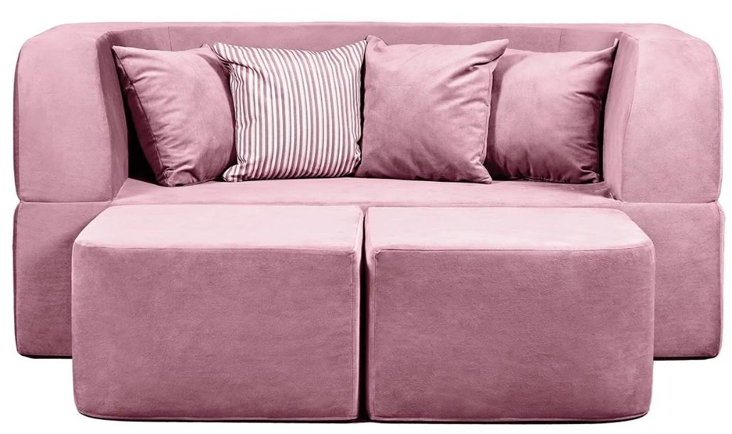 Canapea transformabila Edka Vega 160x200x40 cm M36 Roz