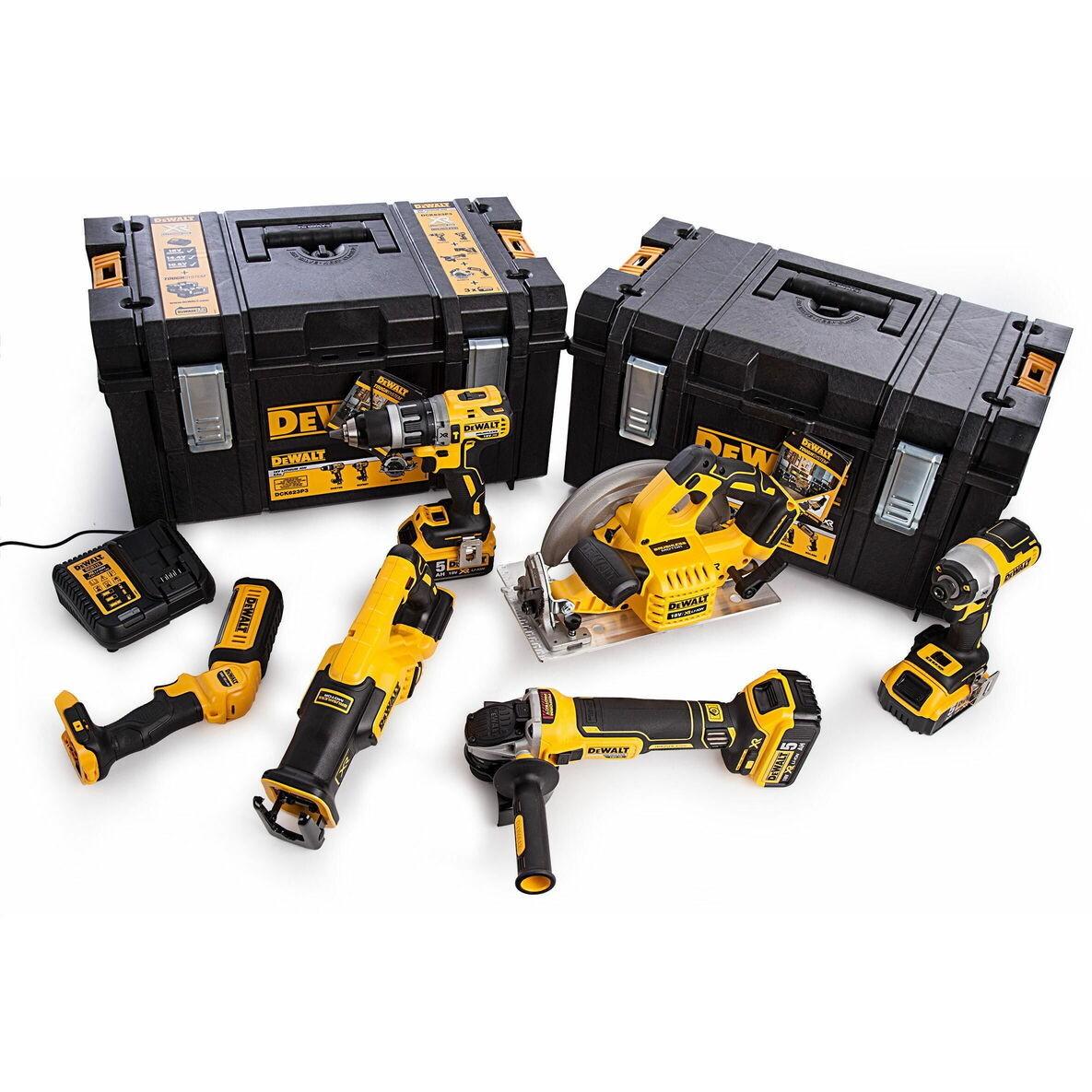 Set de scule electrice Dewalt DCK623P3-QW