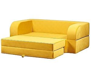 Canapea transformabila Edka Terra 160x200x30 M13 Galben