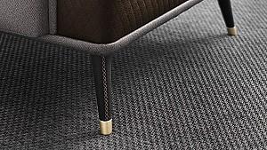 Fotoliu Dogtas DIAMOND Stofa Gri+Maro Eco-piele