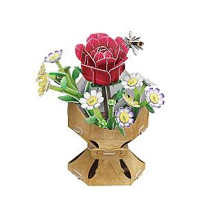 3D Puzzle CubicFun Buchet de Trandafiri