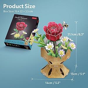 3D Puzzle CubicFun Buchet de Trandafiri