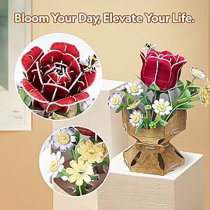 3D Puzzle CubicFun Buchet de Trandafiri