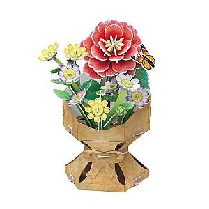 3D Puzzle CubicFun Buchet de camelii