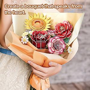 3D Puzzle CubicFun Buchet de camelii