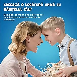 Joc de masa Toys outlet Cartonașele Buboo 3 în 1 pentru băieței, rom.