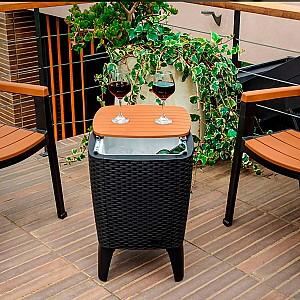 Masa de gradina Sonmez Capri Tabaco (negru) 41.5x41.5