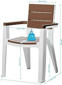 Scaun terasa Sonmez Madeira Caramell (maro)