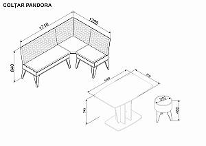 Coltar bucatarie Ambianta Pandora Nuc