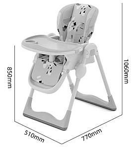Scaun de masa multifunctional 4Play Leaves Grey
