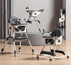 Scaun reglabil pe inaltime de masa 4Play Transformer Grey