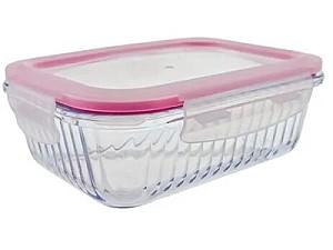 Set de recipiente alimentare BORART 3 boxe riflate cu capac