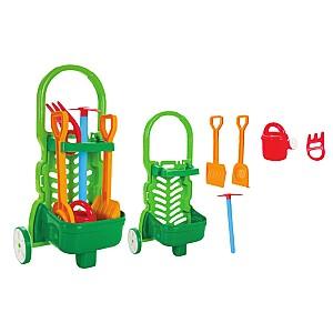 Set de jucării pentru nisip Pilsan Garden Trolley Set