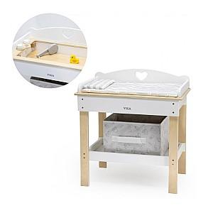 Mobilier jucarie VIGA Masă de schimb 2în1 și cadă