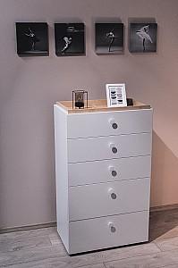 Comoda Fabrik Home Linia Frasin alb/Artar