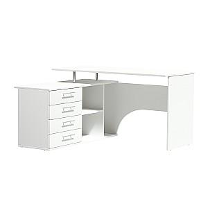 Masa de birou Fabrik Home SK-01 Frasin Alb Stanga