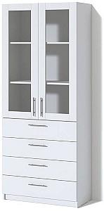 Dulap cu vitrina Fabrik Home Office Line №3 frasin alb