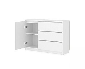 Comoda Fabrik Home Havana 3S1D Frasin Alb