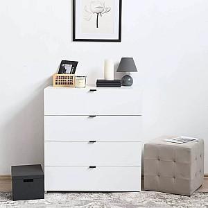 Comoda Fabrik Home Hardy 4S Alb Lucios