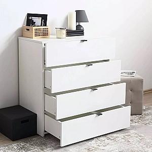 Comoda Fabrik Home Hardy 4S Alb Lucios