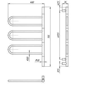 Uscător de prosoape Elna Weathervane-10