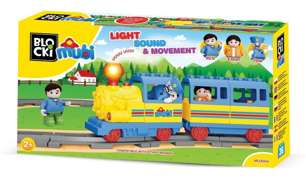 Set de jucarii Blocki Mubi Tom's Happy Train MU3004