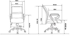 Fotoliu de birou Sonmez VERTIGO Negru